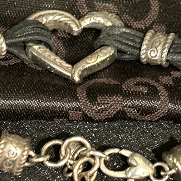 Brighton Black Heart Charm Bracelet - Picture 2 of 4